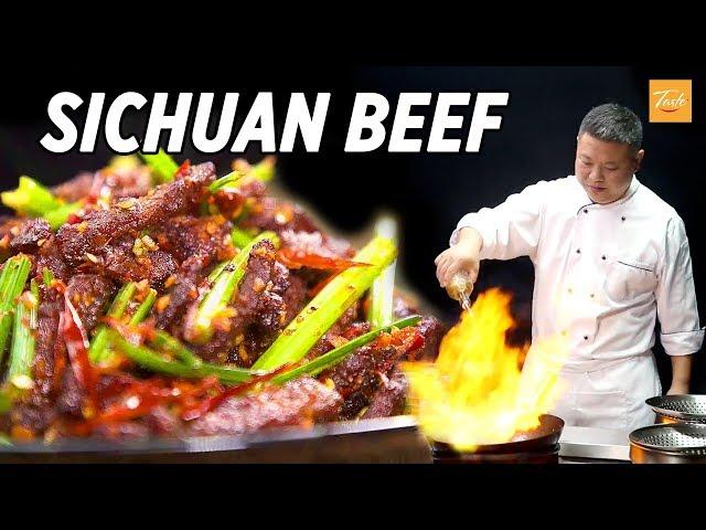 Mouthwatering spicy beef, dry-fried • Sichuan Recipe • Taste Show