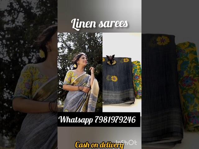 Linen Saree Collection Anand Fashions