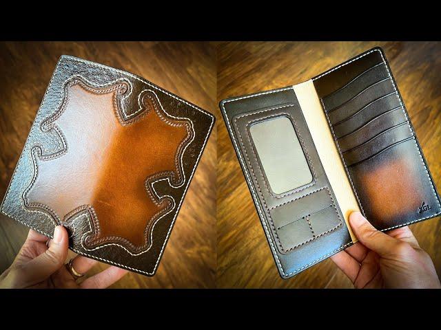 RAISING THE GAME Of My Leather Wallet Making - Leather Craft - Long Wallet