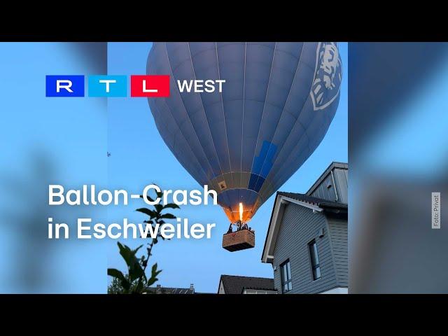 Ballon-Crash in Eschweiler | RTL WEST, 10.05.2024