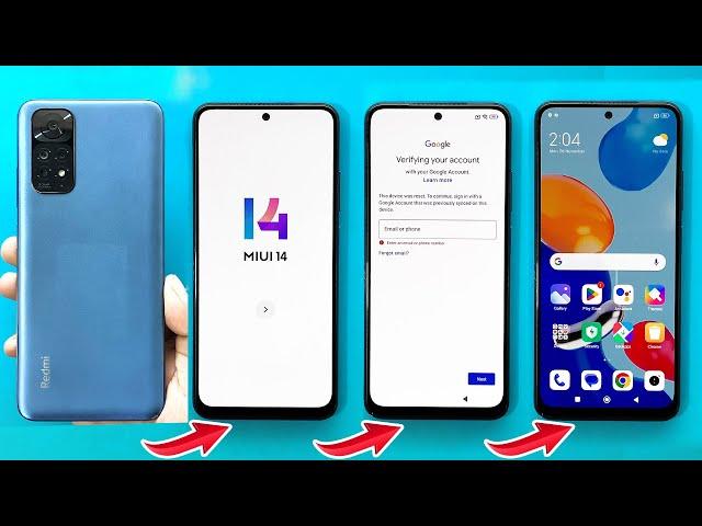 Redmi Note 11 Frp Bypass Android 13 Miui 14 | Gmail/Google Account Unlock Redmi Note 11 (NEW METHOD)