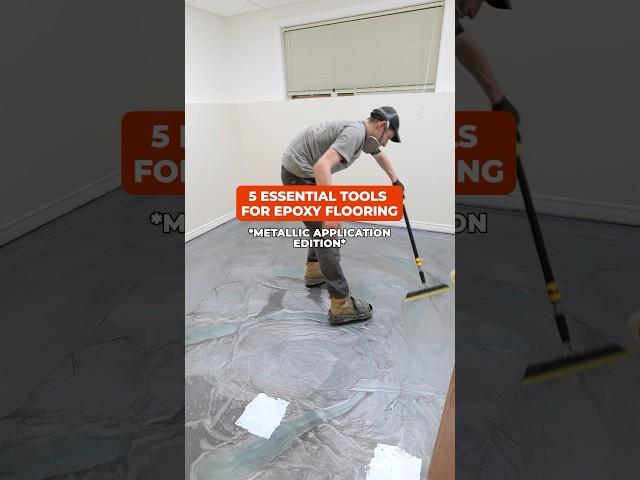 5 essential tools to do a metallic floor #epoxy #flooring #epoxyflooring #home #floors #epoxyfloor
