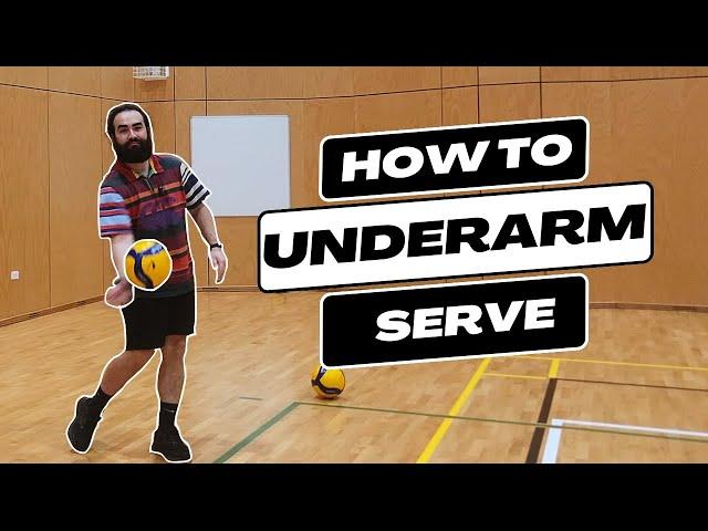 How to Underarm Serve - Your First Volleyball Serve #volleyball