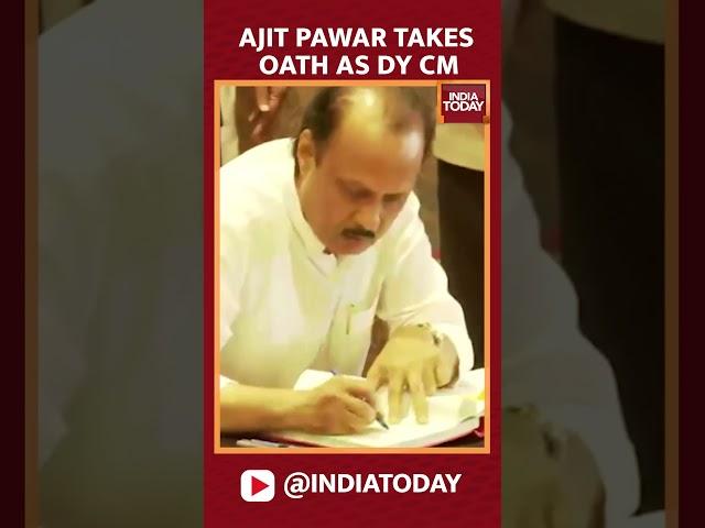 WATCH: Ajit Pawar Takes Oath As Maharashtra Deputy CM