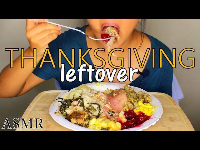 ASMR: Thanksgiving Leftover *Eating Sounds and Whispering*