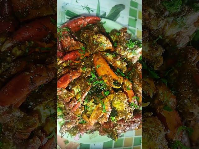 spicy crab fry recipe/ sea food recipe/crab pepper fry recipe