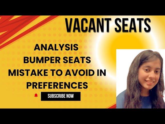 Complete detail analysis of VACANT SEATS 2024 SPOT ROUND 1 ALLOCATION ​⁠​⁠@Simplified..