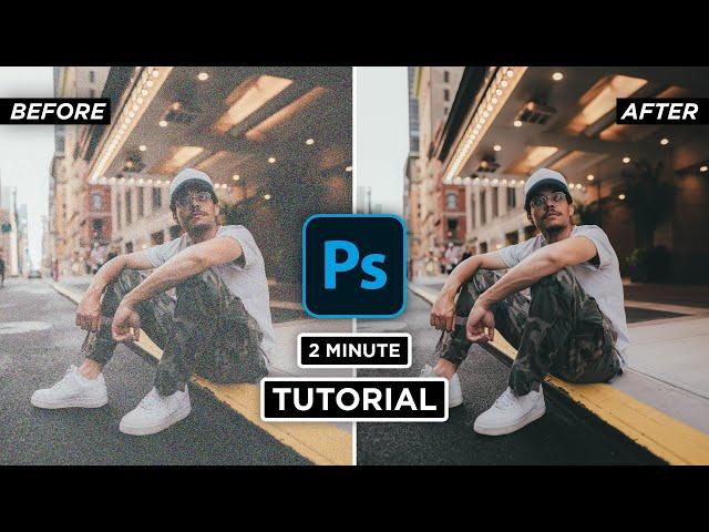 How to Reduce ISO Noise Grain in Photoshop CC #2MinuteTutorial