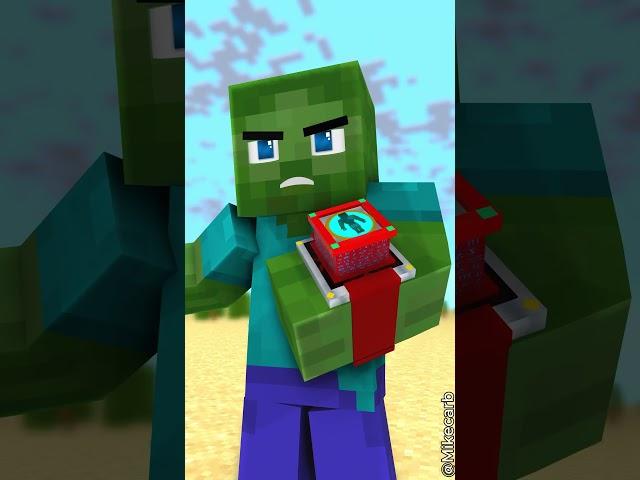 Zombie Becomes Buff Herobrine In Iron Man Challenge ⌚| Transform Watch