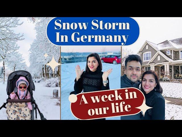 Surviving A Week Of Snow Storm In Germany | Struggles Of Winter In Germany | Indian Family In Europe