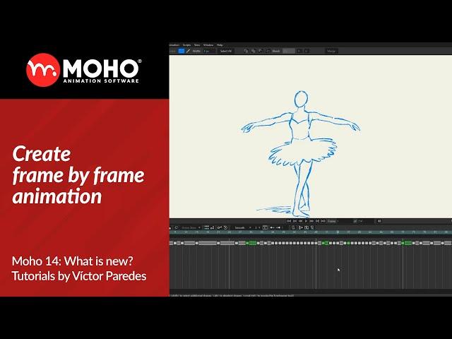 Moho 14 Tutorials: Create frame by frame animation