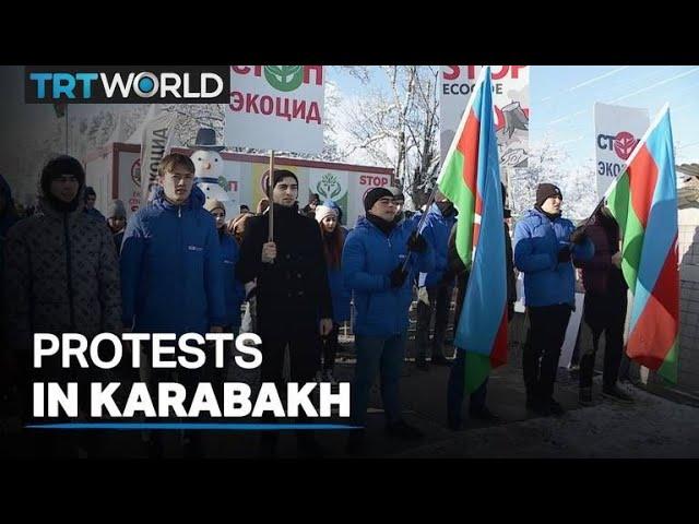 Protests against illegal mining by Armenia in the Karabakh