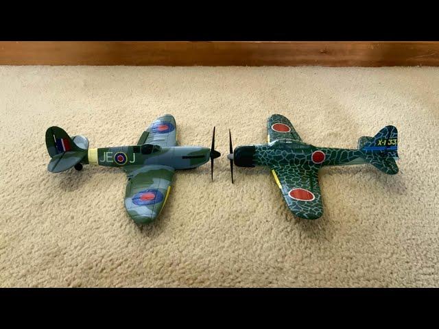 Mini Warbirds A6M Zero Vs Spitfire Speed Run