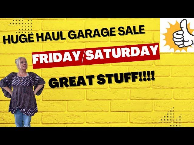 Weekend yard sales/estate sales!!!  HUGE HAUL that will make money!!  Check it out!!!