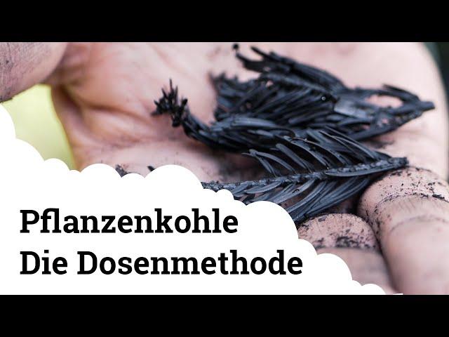 Pflanzenkohle | Selber herstellen mit der Dosenmethode