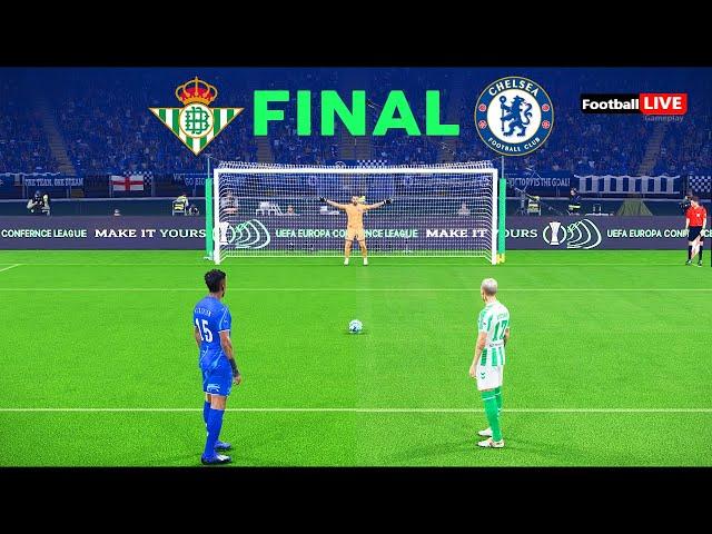 Real Betis vs Chelsea - Penalty Shootout - Final UEFA Europa Conference League 2025 | PES Gameplay