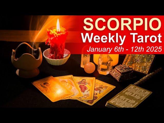 SCORPIO WEEKLY TAROT READING "A BIG MEETING & A TURNING OF THE TIDE" January 6th-12th 2025 #tarot