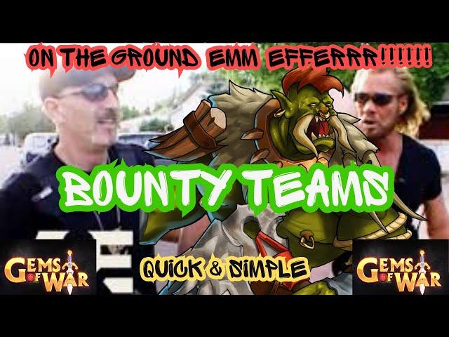 QUICK BOUNTY Team Simple PVP TEAM ROASTING Citadel Wars | Gems of War Live 9/13/2024