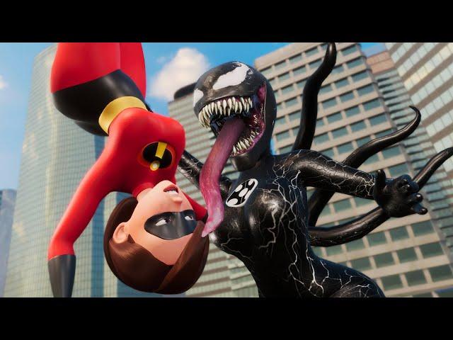 SHE VENOM Eats Elastigirl 