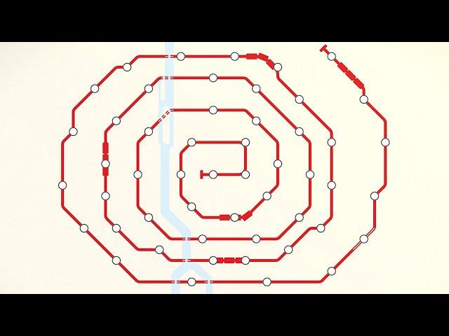 Using ONE LINE to get high scores in Mini Metro!