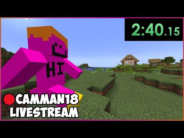 Speed Running the RAREST ITEMS in Minecraft camman18 Full Twitch VOD