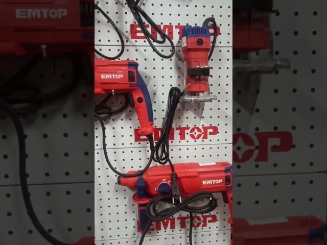 Variety of available Emtop power tools