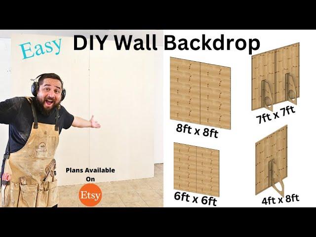 Simple DIY Decor Wall Backdrop Plans ( Light Version)