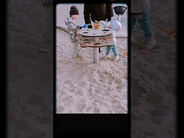 Cute babies of Russia playing in Sand #russia #shorts