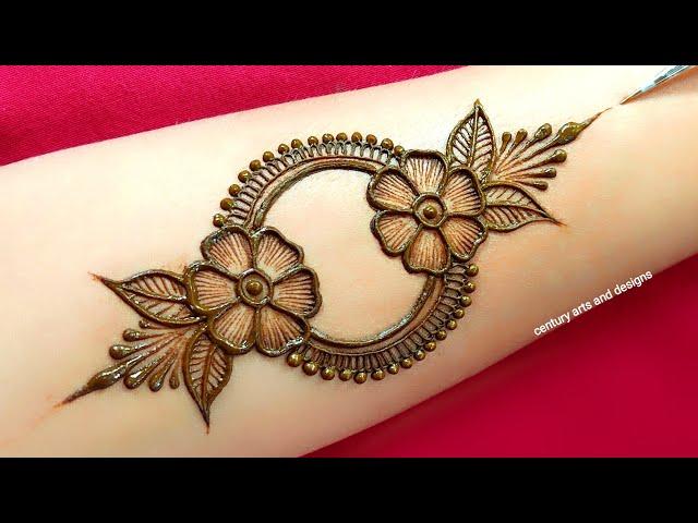 Very beautiful stylish front hand mehndi design | Arabic mehndi design | mehndi design | Mehndi .