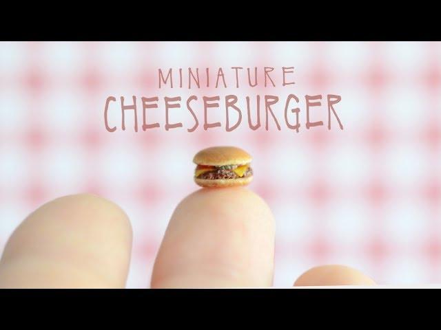 CHEESEBURGER • miniature • polymer clay tutorial