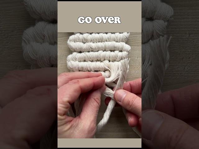 Cord TOO SHORT!!! Double Half Hitch Knot HOW TO ADD LENGTH.  #macrametutorial #macramecordtooshort