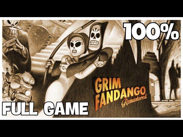 Grim Fandango Remastered 100% Full Gameplay Walkthrough + All Achievements (No Commentary)