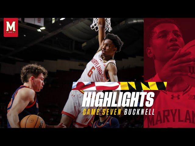 Maryland Men's Basketball Highlights | Maryland 91, Bucknell 67