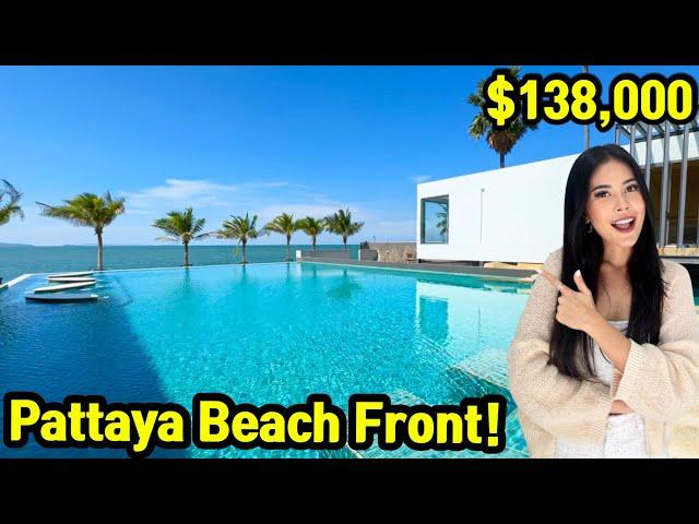 Stunning Swimming Pool! Touring a $138,000 Pattaya Beachfront Condo Studio Unit