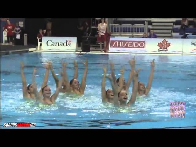 Montreal Synchro Team Junior Preliminary Shiseido Canadian Open 2015