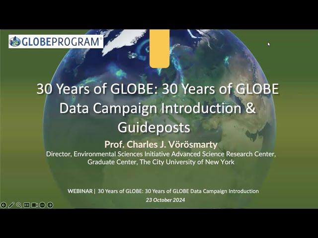 30 Years of GLOBE Data Campaign Introduction