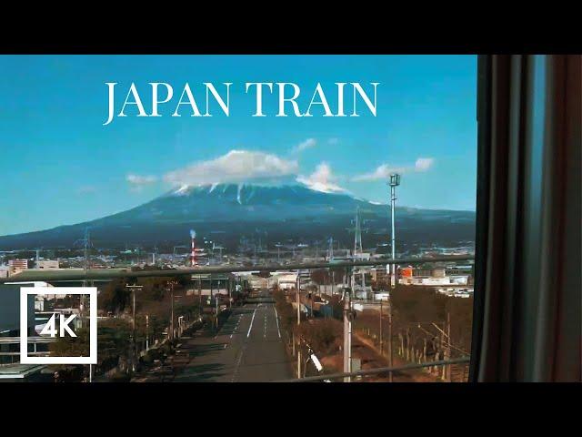 Relaxing Train Ride in Japan  Shinkansen Osaka to Tokyo for Sleep & Study Sounds