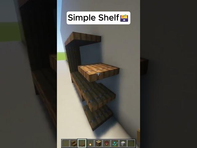 Simple Shelf Design️| LegendLuap #minecraft #simple #shelf
