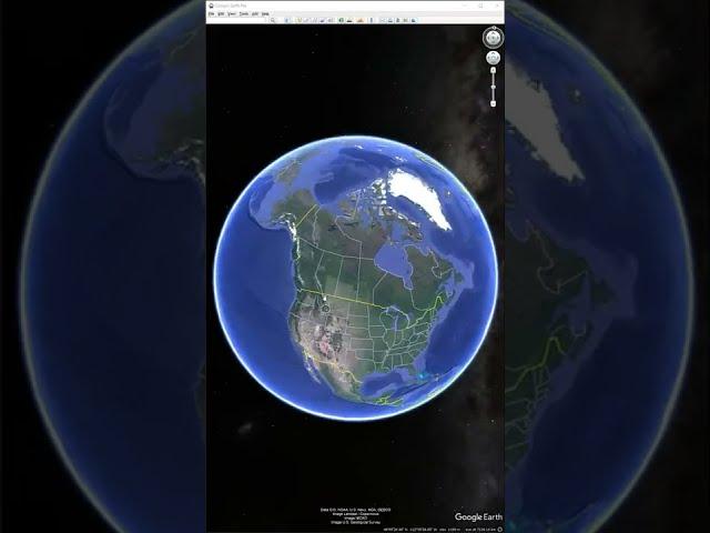 How to flatten view in Google Earth.