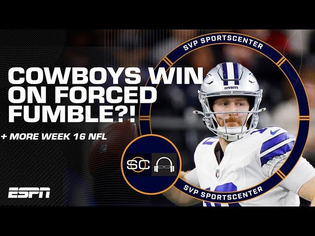 FORCED FUMBLE?!  Cowboys' WILD WIN vs. Bucs + Week 16 action  | SC with SVP