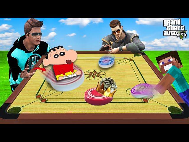 Franklin & Shinchan Playing Carrom In GTA 5