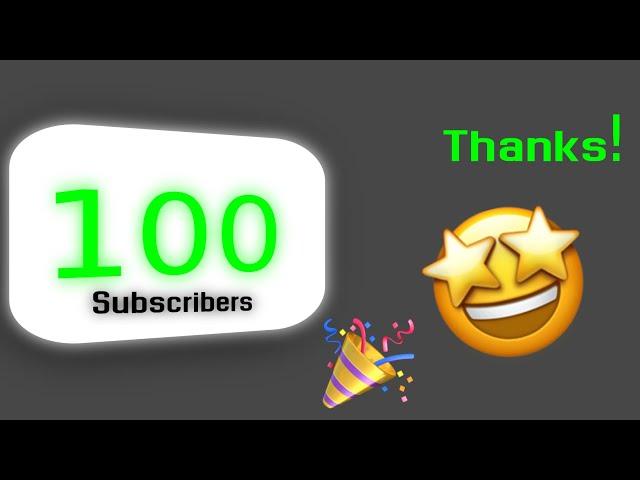 I Hit 100 Subscribers + Playbutton! Thanks!