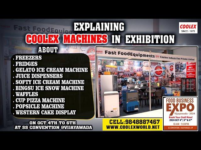 Explanation Coolex Machines In Exhibition l Food Expo Vijayawada