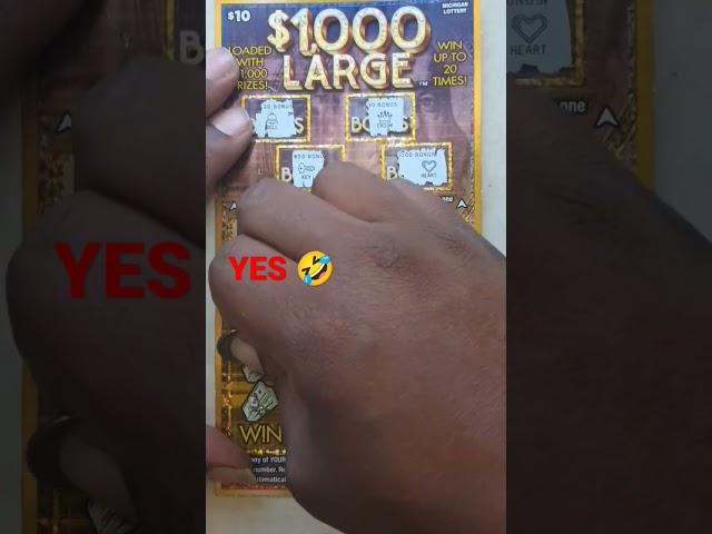 $1,000 LARGE! YES! found a match! #michiganlottery #winner #profit #money #scratchcards #yes