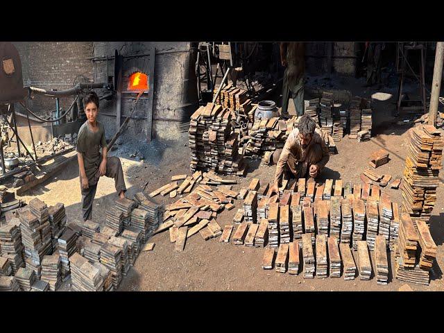 Amazing Process of Making Chaff Cutter Blades from Rusty leaf Spring |How to Make Chaff Cutter Blade