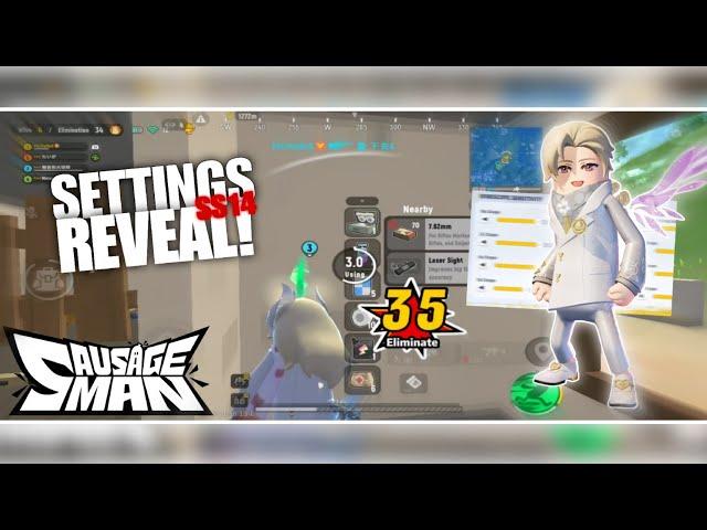 MY SETTINGS SS14  36 KILLS  GAMEPLAY | SAUSAGE MAN