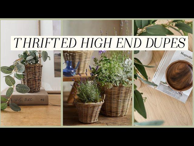 THRIFTED HIGH END DUPES (DIY HOME DECOR THRIFT FLIPS)