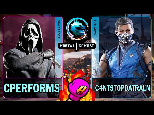 MK1 CPerforms (GHOSTFACE) VS C4ntstopdatraln (SUB-ZERO)Mortal Kombat 14K 60ᶠᵖˢ