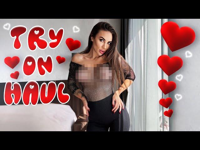 [4K] Transparent Bodysuits Try on Haul | No Bra | See Through Trend