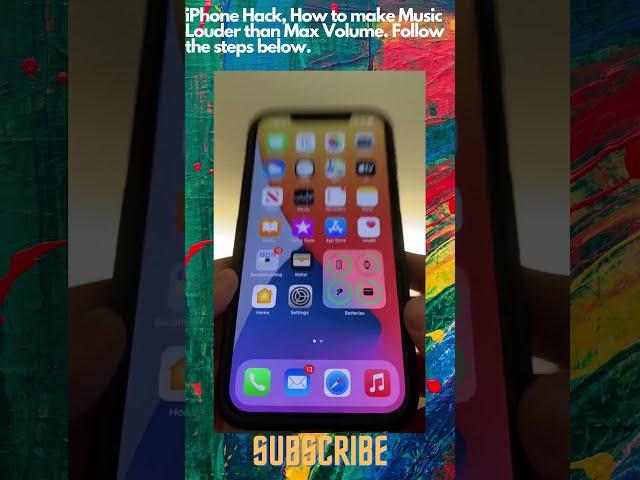 DIY Phone HACKS -iPhone 13 Hack , Increase Max volume! #shorts